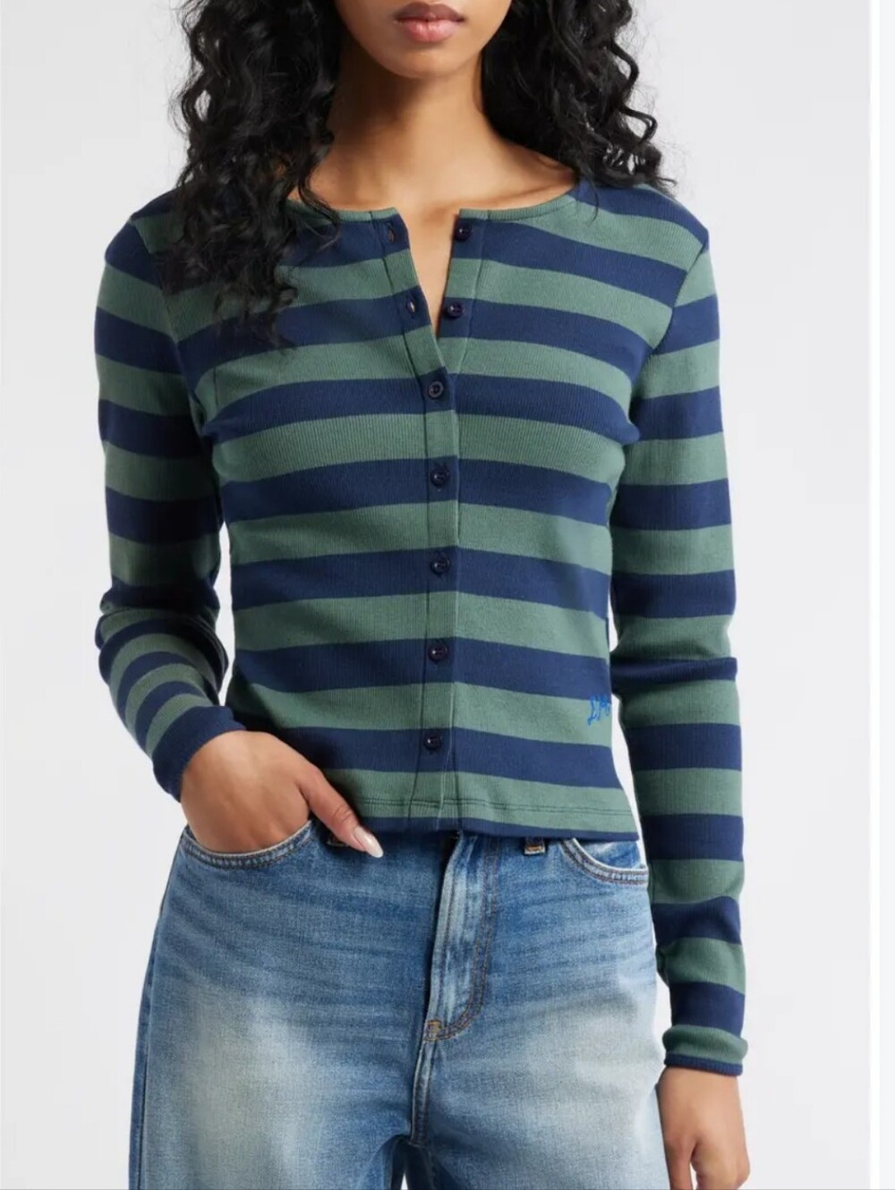 Damson Madder Sybil Stripe Cardigan